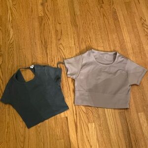 Garage Aerie Offline Short Sleeve Top Set Teen Trendy